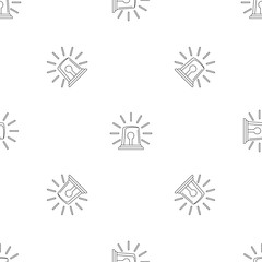 Poster - Alarm siren icon. Outline illustration of alarm siren vector icon for web design isolated on white background