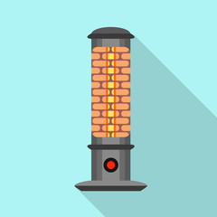 Poster - Halogen heater icon. Flat illustration of halogen heater vector icon for web design
