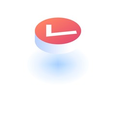 Poster - Approved mark icon. Isometric of approved mark vector icon for web design isolated on white background