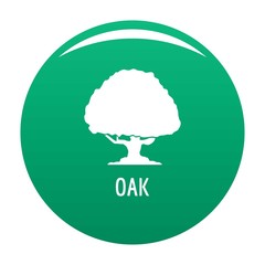 Poster - oak tree icon. simple illustration of oak tree vector icon for any design green