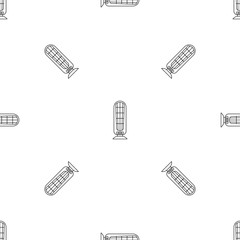 Poster - Heater fan icon. Outline illustration of heater fan vector icon for web design isolated on white background