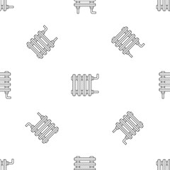 Poster - Old home radiator icon. Outline illustration of old home radiator vector icon for web design isolated on white background