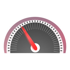 Poster - Speedometer icon. Cartoon of speedometer vector icon for web design isolated on white background