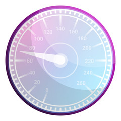 Poster - Race car speedometer icon. Cartoon of race car speedometer vector icon for web design isolated on white background