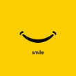 Smile icon vector graphic design symbol or logo