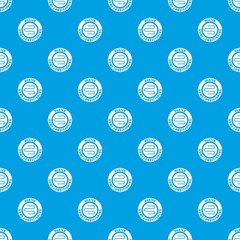 Poster - Metal heater pattern vector seamless blue repeat for any use