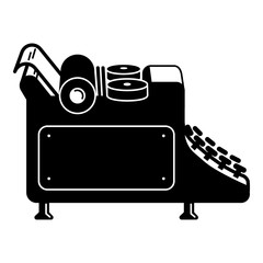 Poster - Editorial typewriter icon. Simple illustration of editorial typewriter vector icon for web design isolated on white background
