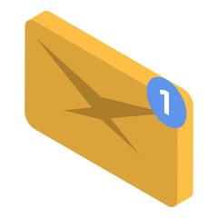 Poster - Email status delivery icon. Isometric of email status delivery vector icon for web design isolated on white background