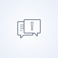 Poster - Message not sent, vector best gray line icon