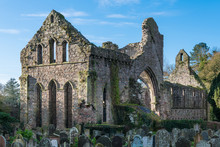 Mysterious Ruins Of An Ancient Abbey Church And Graveyard - Greyabbey, County Down, Northern Ireland