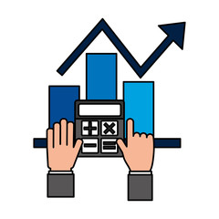 Wall Mural - business chart report