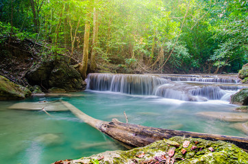  waterfall in deep forest , thailand  era-wan national park
