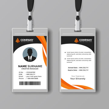 Corporate ID card design template