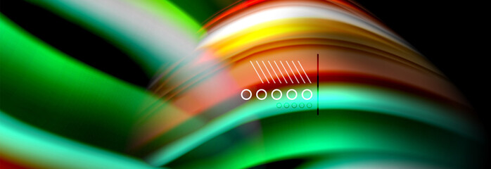 Color flow poster. Wave Liquid shape color background. Art design for your design