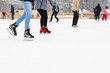 © Gribanov - foot in skate on the ice