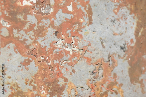 錆びて塗装が剥げた鉄板 Stock Photo Adobe Stock