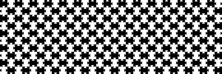 Poster - horizontal black and white jigsaw puzzle for pattern and background,vector illustration