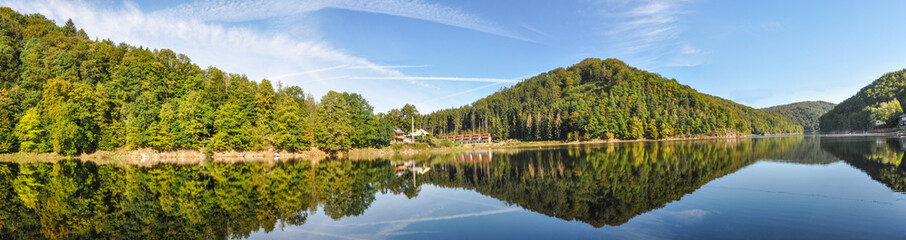 Wall Mural - Bystrzyckie Lake near Wałbrzych, Świdnica, Lower Silesia Poland