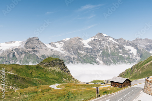 Fotografie, Obraz Scenic view of Alpine road through valley