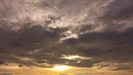 Wall Mural - Beautiful Evening sky  sunset clouds background