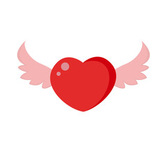 Poster - Valentines day heart icon on white background for graphic and web design, Modern simple vector sign. Internet concept. Trendy symbol for website design web button or mobile