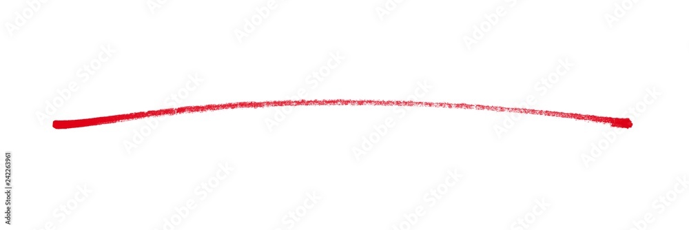 Lange Linie gemalt mit einem roten Stift - obrazy, fototapety, plakaty 