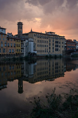 Wall Mural - Coucher de soleil de Florence