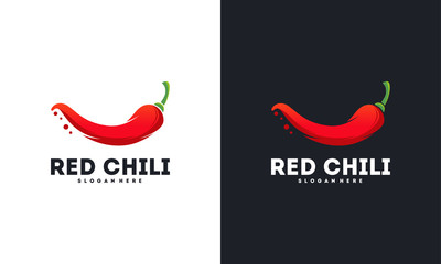 Wall Mural - Red Chili logo designs vector, Spicy Pepper logo template