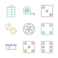 Canvas Print - roll icons