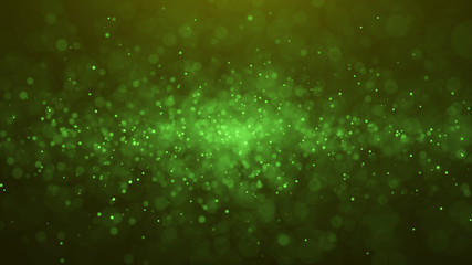 Poster - Dust particles. Abstract background of particles. 3d rendering. Dots background. Futuristic digital dots background