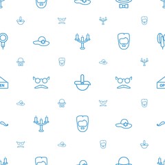 Sticker - retro icons pattern seamless white background