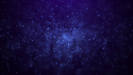 Poster - Dust particles. Abstract background of particles. 3d rendering. Dots background. Futuristic digital dots background
