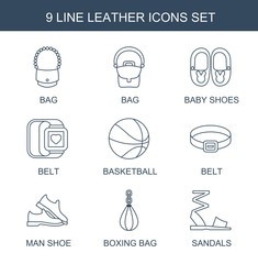 Sticker - leather icons