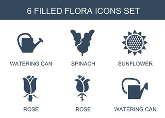 Poster - 6 flora icons