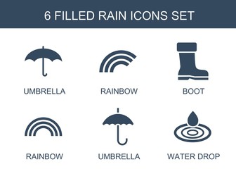 Sticker - 6 rain icons