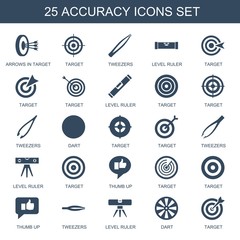 Wall Mural - 25 accuracy icons