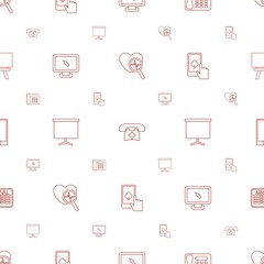 Poster - display icons pattern seamless white background