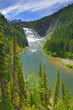 Kinuseo Falls and Murray River of Monkman Provincial Park, Northern Rockies, British Columbia, Canada