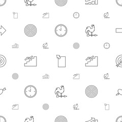 Sticker - arrow icons pattern seamless white background