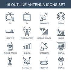 Aufkleber - antenna icons