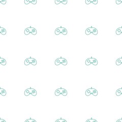 Poster - joystick icon pattern seamless white background