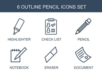 Poster - pencil icons