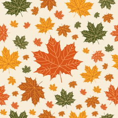 autumnal seamless pattern