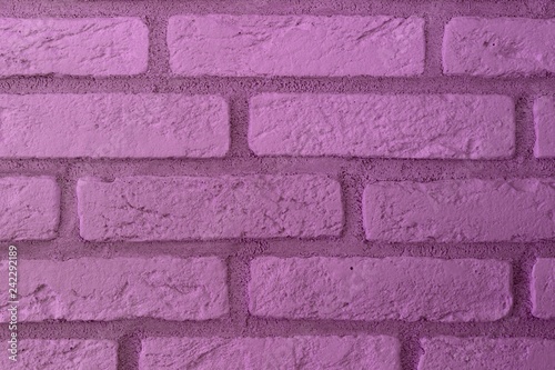 Fotografía design vintage purple brick wall texture for background use.