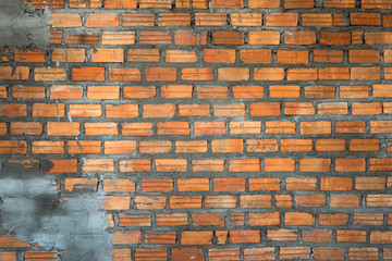 Sticker - Old brick wall for grunge background and texture, Detail of dirty cement wall