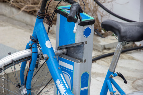 blue bikes station