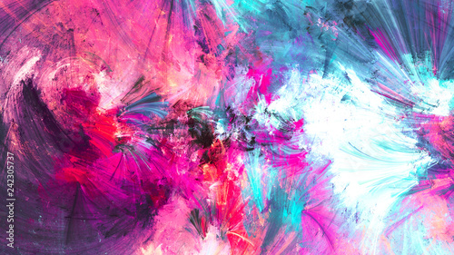 Bright artistic splashes. Abstract painting color texture. Modern futuristic ...
