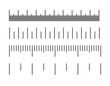 Measurement scale ruler or scale length measurement metric and inch diagrams.