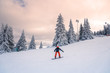 © ba11istic - Snowboarder at sunset.