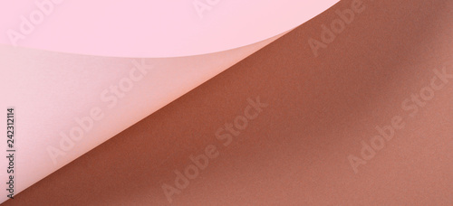 Abstract Geometric Shape Beige Brown Color Paper Banner Background